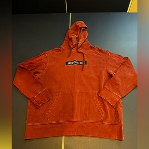 Vtg American Eagle Outfitters Mens Spell Out Logo Heavyweight Hoodie